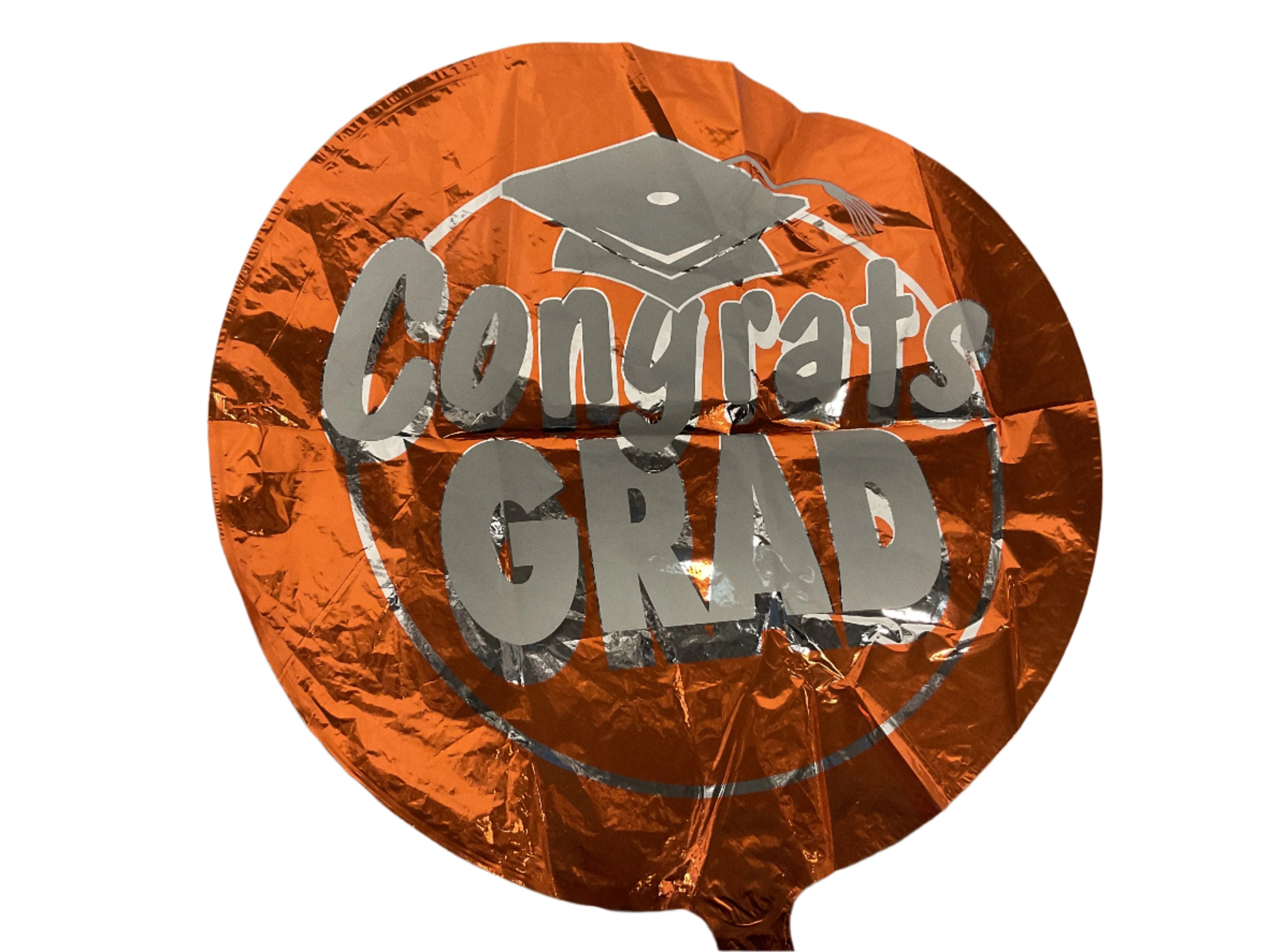 CONGRATS GRADS! ORANGE 18" BALLOON -G31