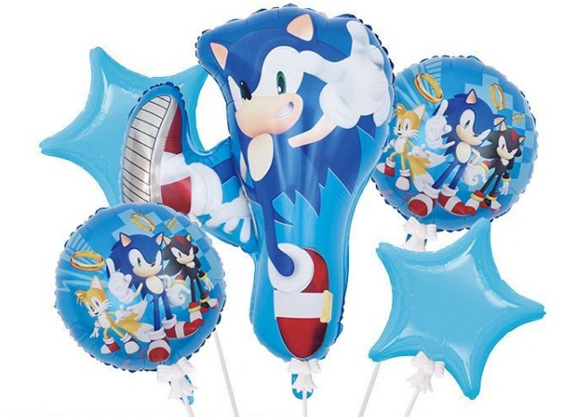 5pcs Sonic Party Balloon Set -KB#31