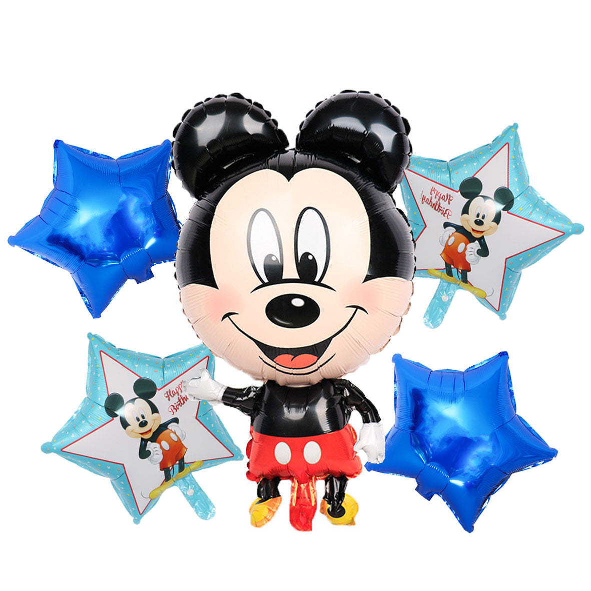 5pcs Mickey Mouse Happy Birthday 32” Balloon Set -KB#18