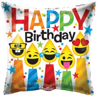Happy Birthday Emoji "18 Balloon - B91