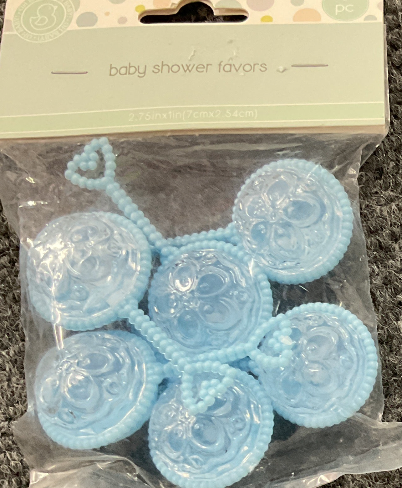 6 piece baby rattle blue BS21