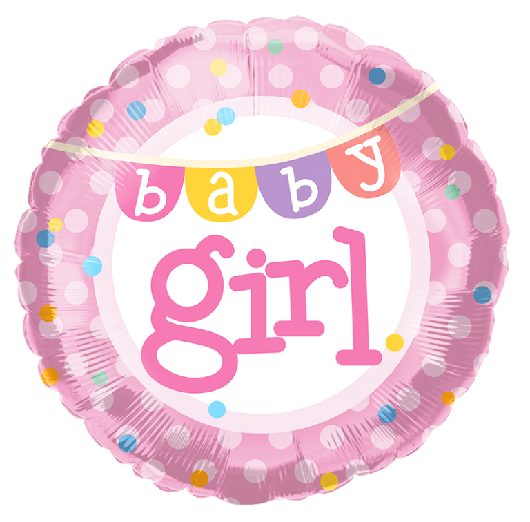 Baby girl balloon 18” BS12
