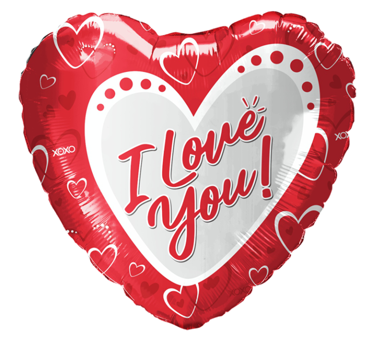 I LOVE YOU HEART 18'' BALLOON -L11