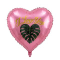Heart LEAF PINK AND GREEN 18IN