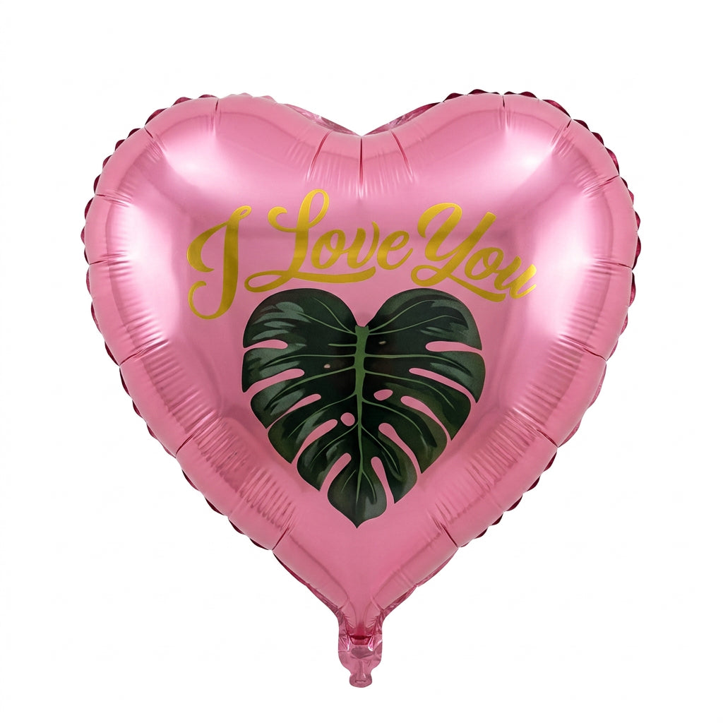 Heart LEAF PINK AND GREEN 18IN