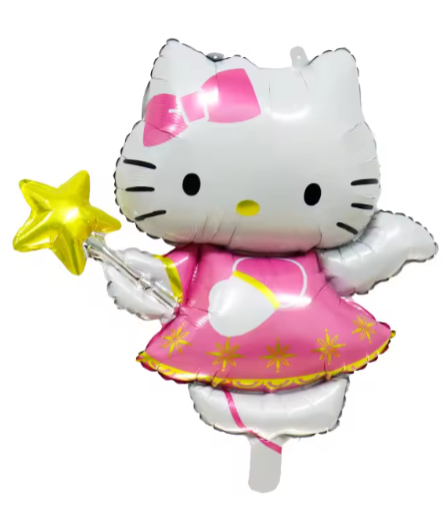 Angel Hello Kitty Themed Cartoon Non-Floating 28" Balloons  -#55