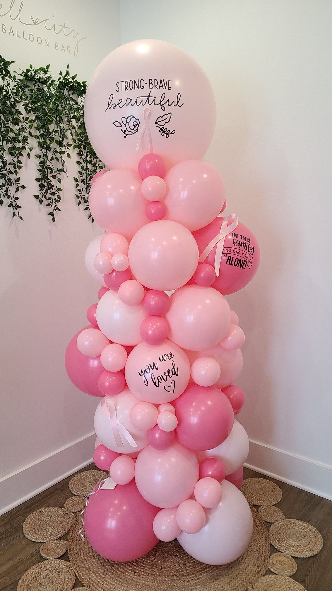 Breast Cancer Awareness Balloon Bouquet