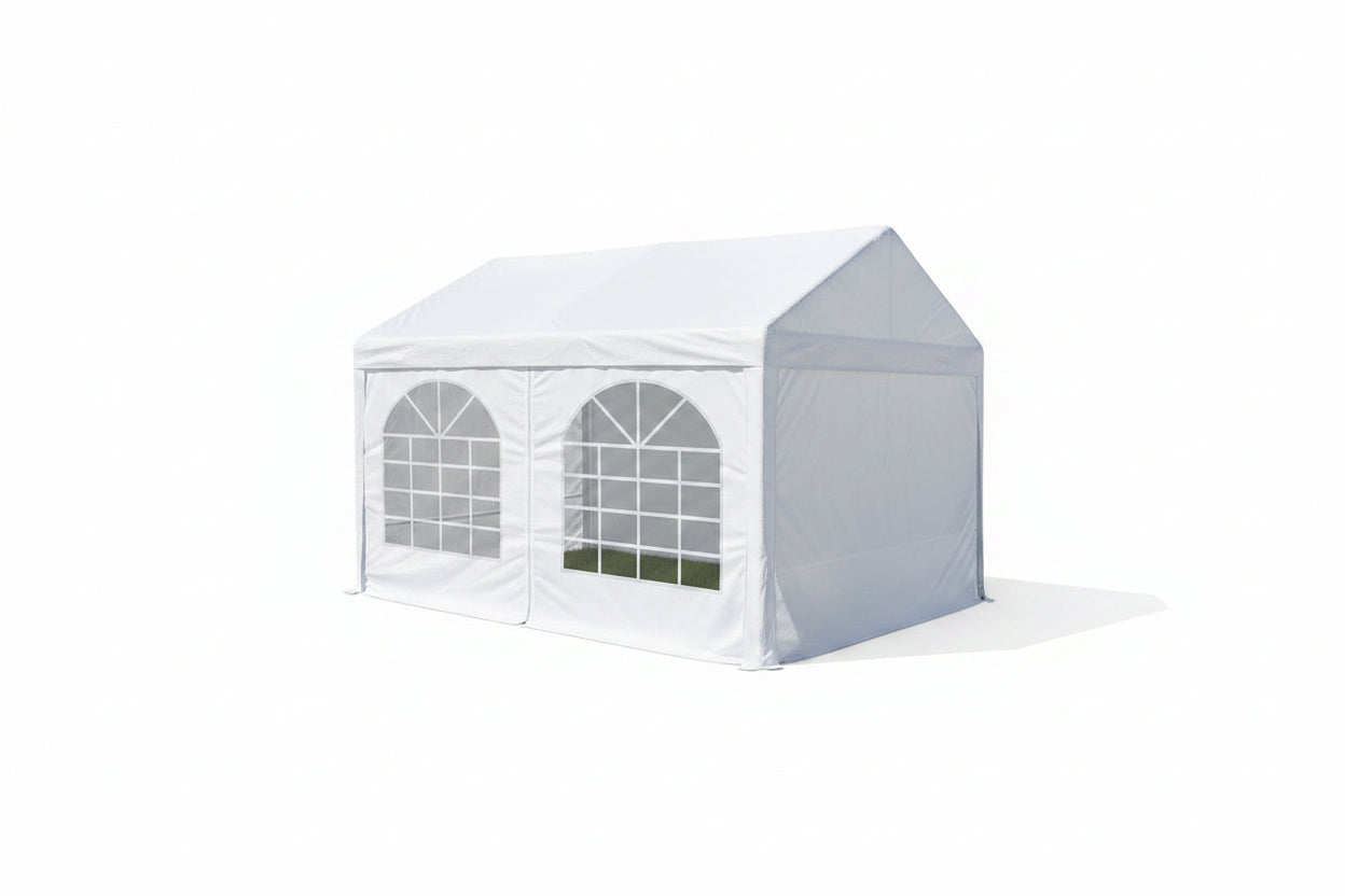 10x13 White tent with sidewalls