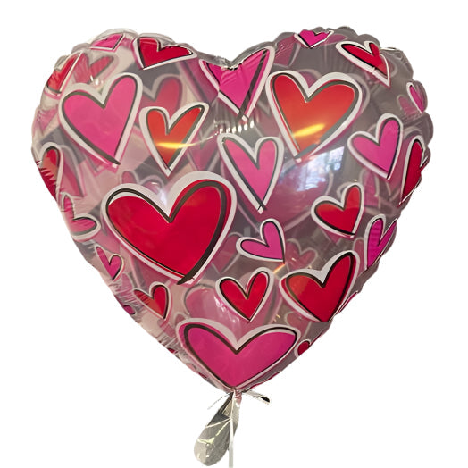 I love you Clear Heart 18" Balloon -L1