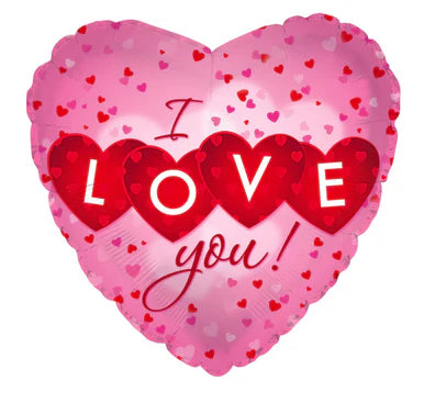 I love you Pink Heart 18'' Balloon -L19