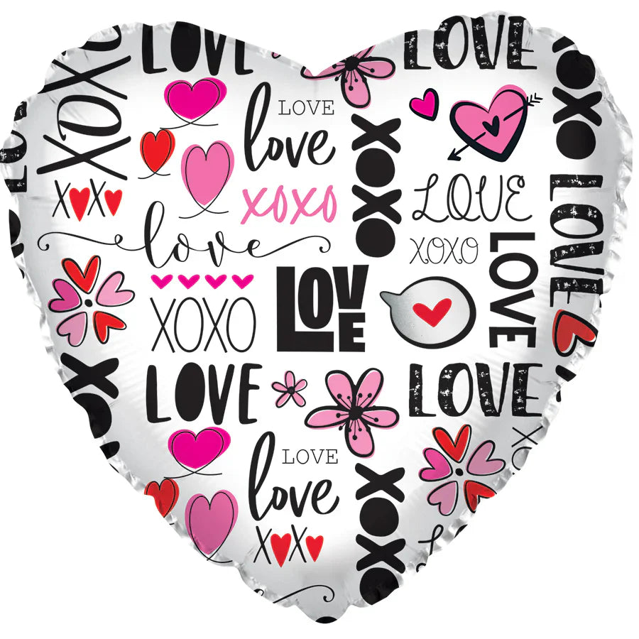 I love you XOXO 18" Balloon -L23