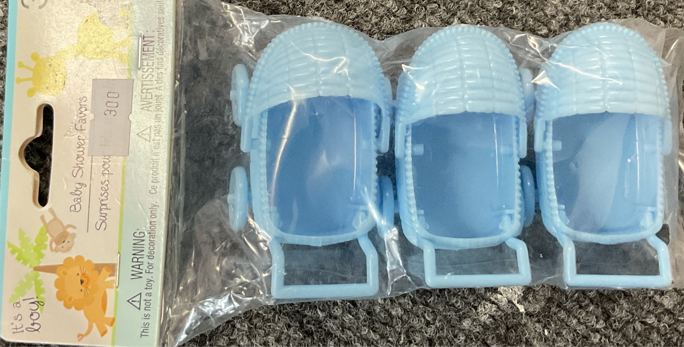 3 piece mini strollers blue BS23