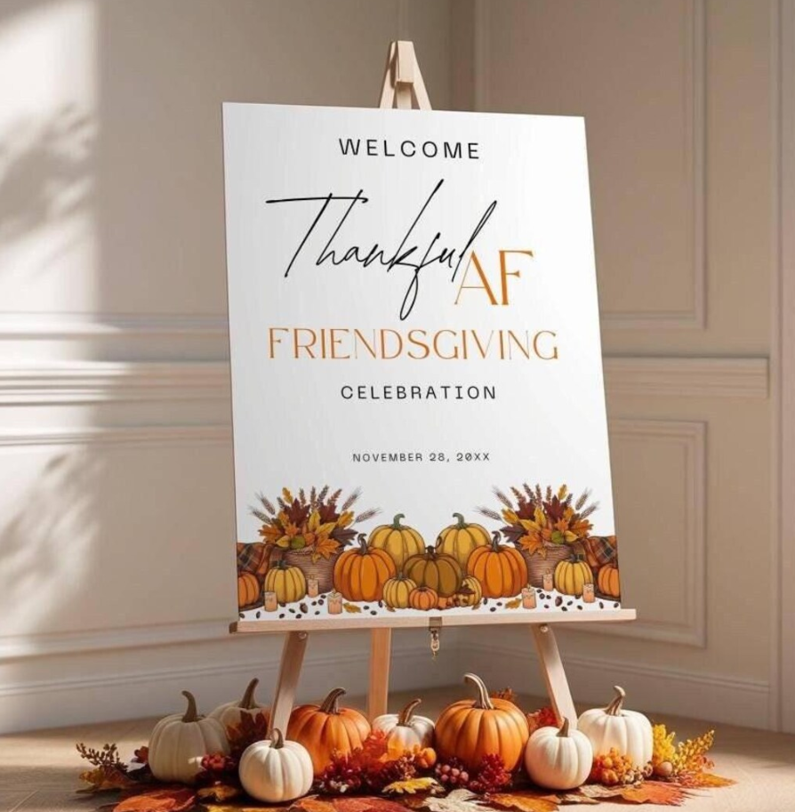 Friendsgiving Welcome Board