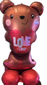I LOVE YOU BEAR 30" BALLOON -#L31