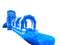 24ft Blue Marble Waterslide with Slip N Slide