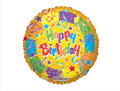Happy Birthday with confetti! Balloon 18’’ B15