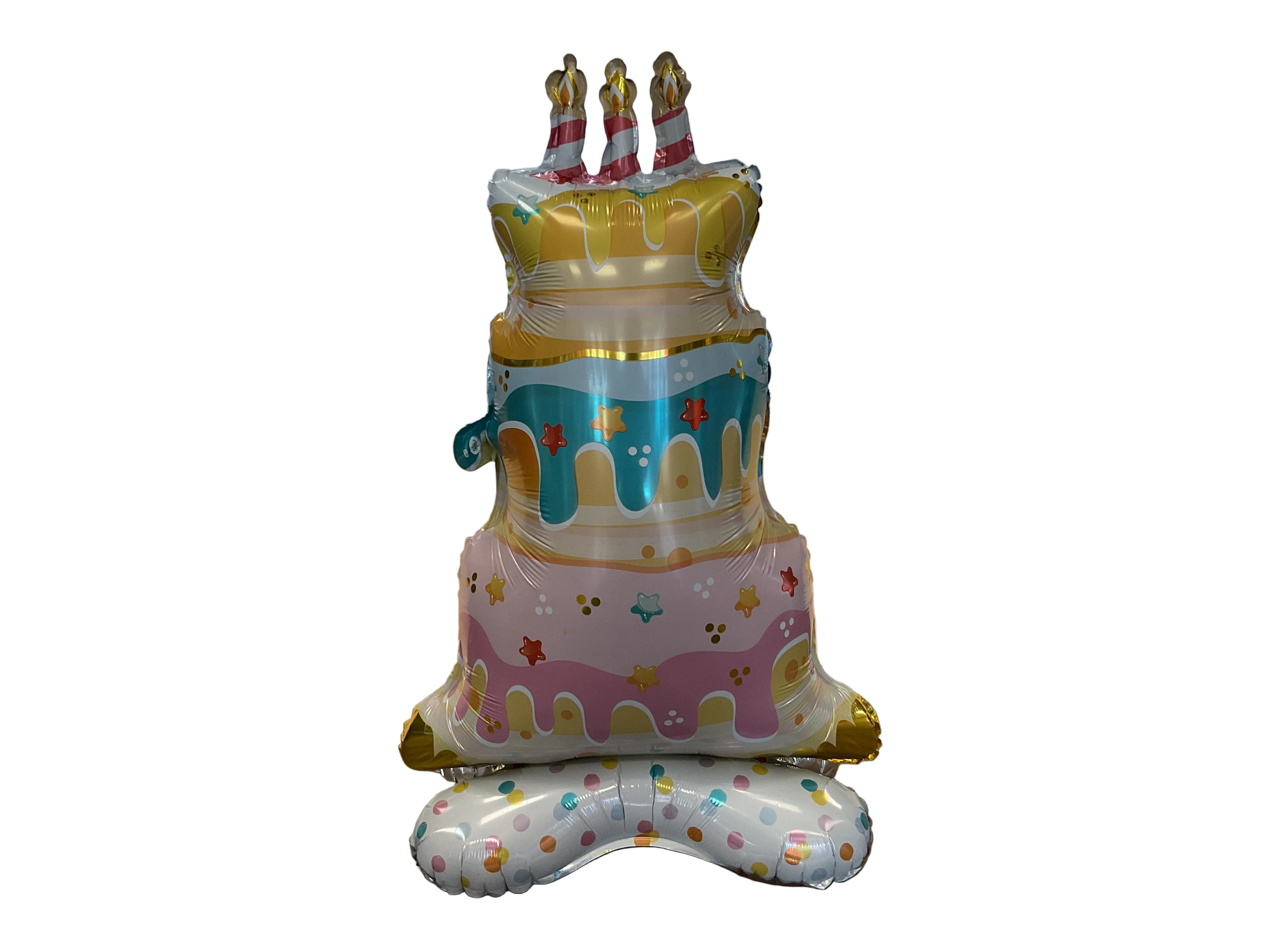 HAPPY BIRTHDAY SEA CAKE STANDING AIR FILL 58" BALLOON HB108
