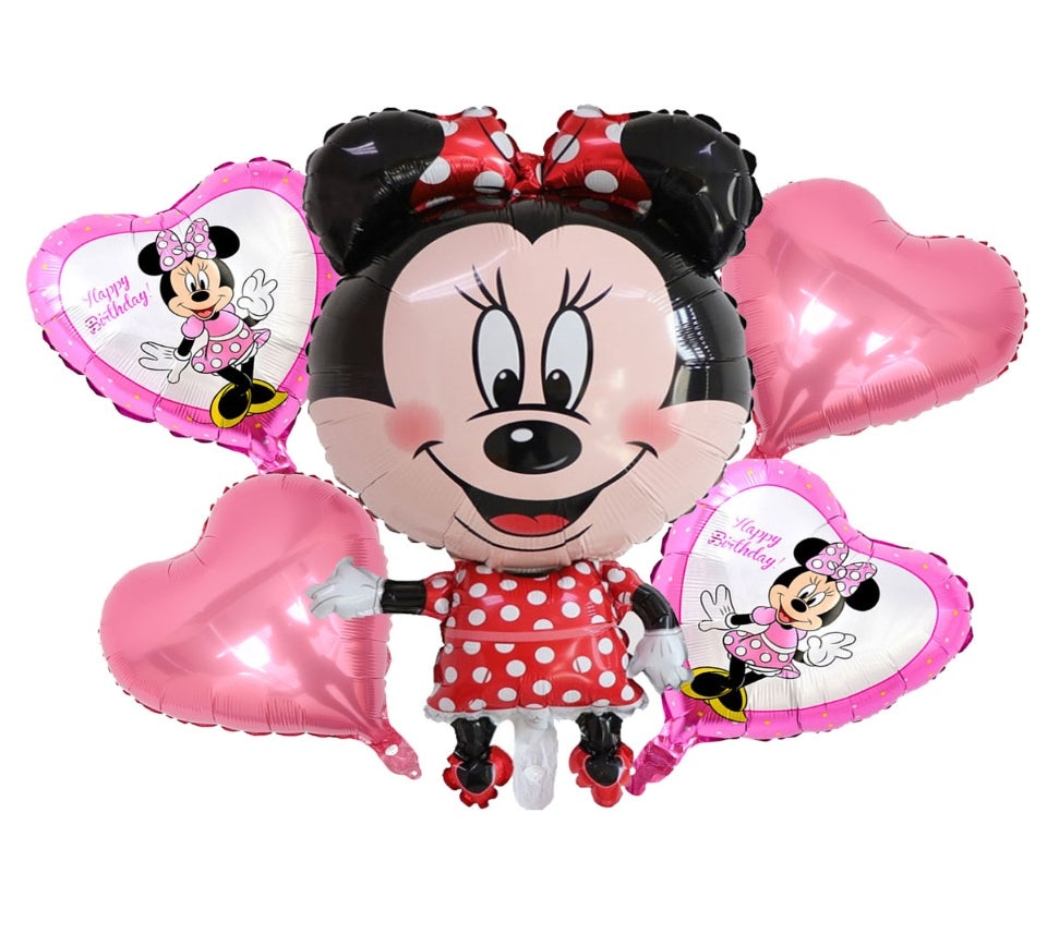 5pcs Minnie Mouse Balloon  Set -KB#6
