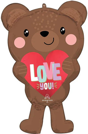 I LOVE YOU BEAR 30" BALLOON -#L31