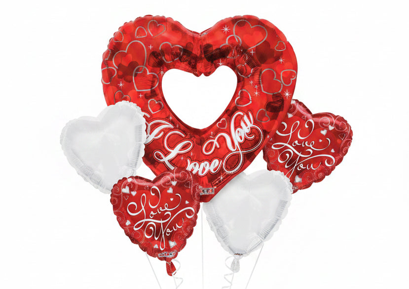 Love Balloon Bouquet 36” & 18”