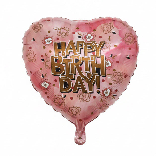 Happy Birthday Heart Balloon! 18” B59