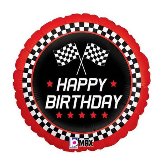 Cars Theme Happy Birthday 18" Balloon - K30