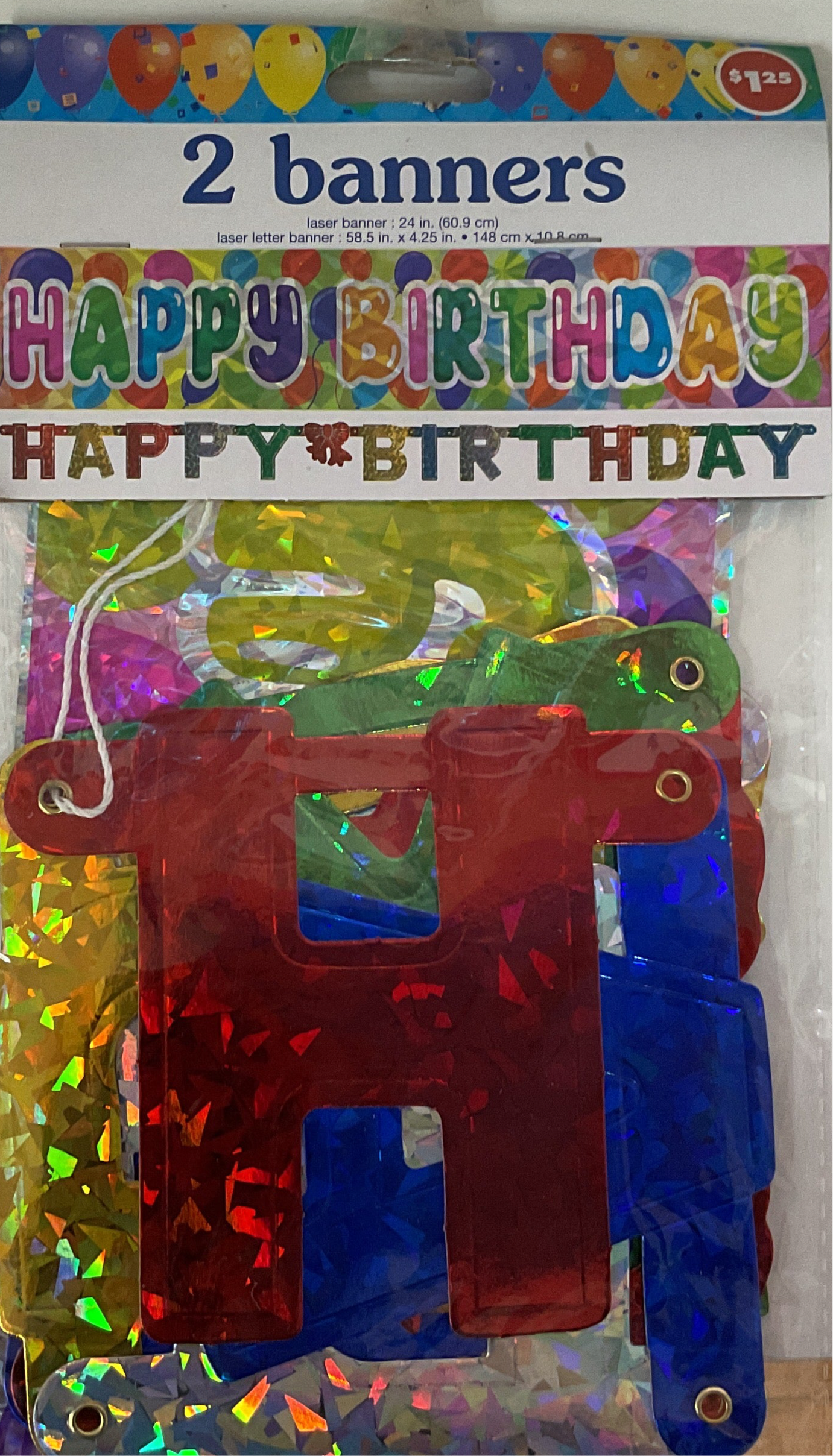 2 Happy birthday banners BS46