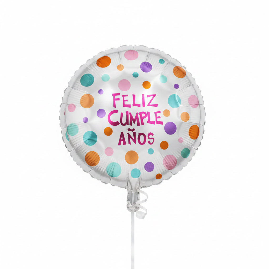 FELIZ CUMPLANOS 18" SPANISH HAPPY BIRTHDAY BALLOON SHB1