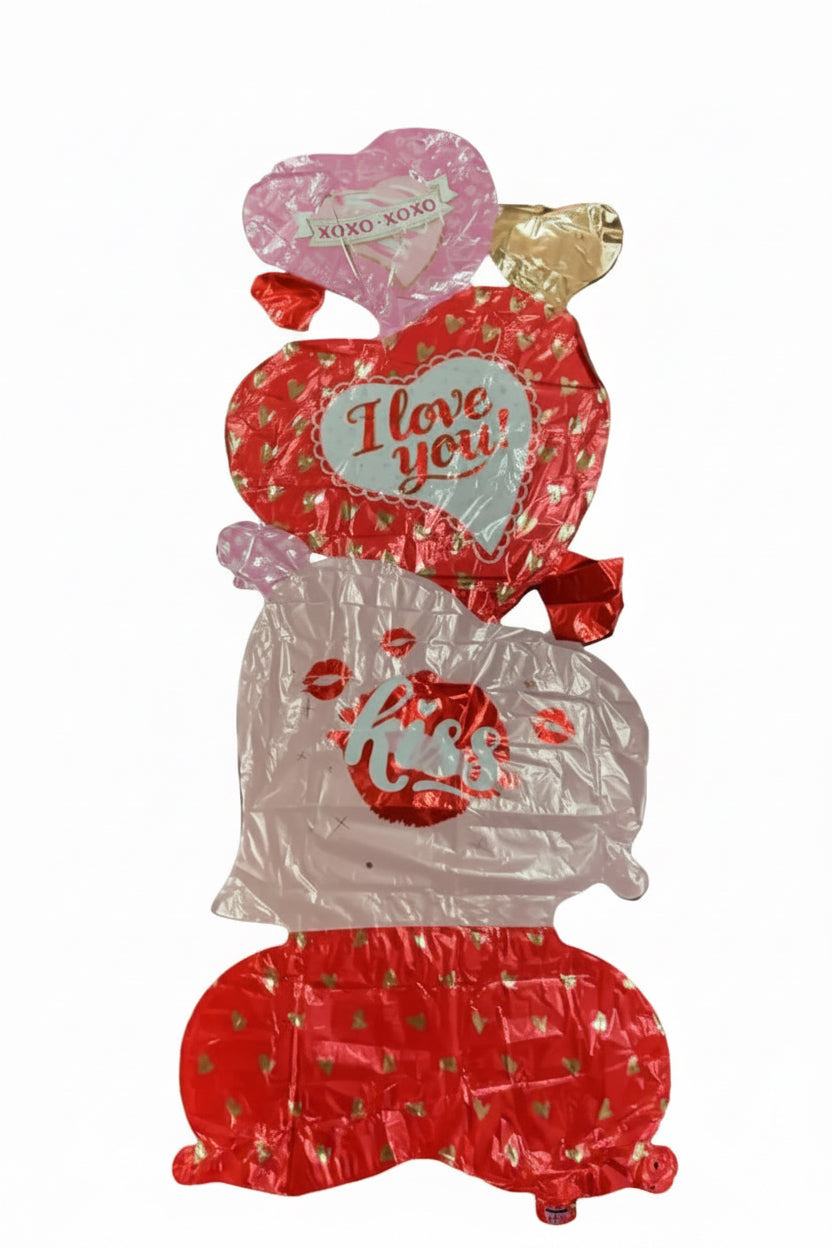 Stacked Hearts Airwalker! 61’’ L54