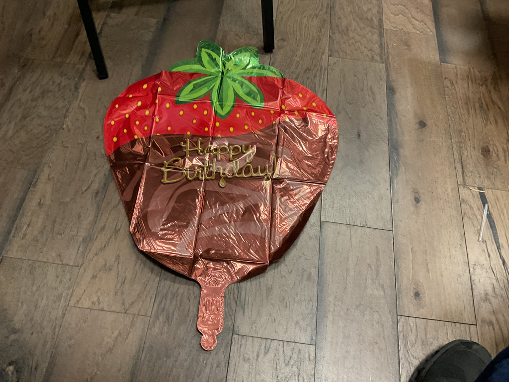 Birthday CHOCOLATE STRAWBERRY 18IN B127