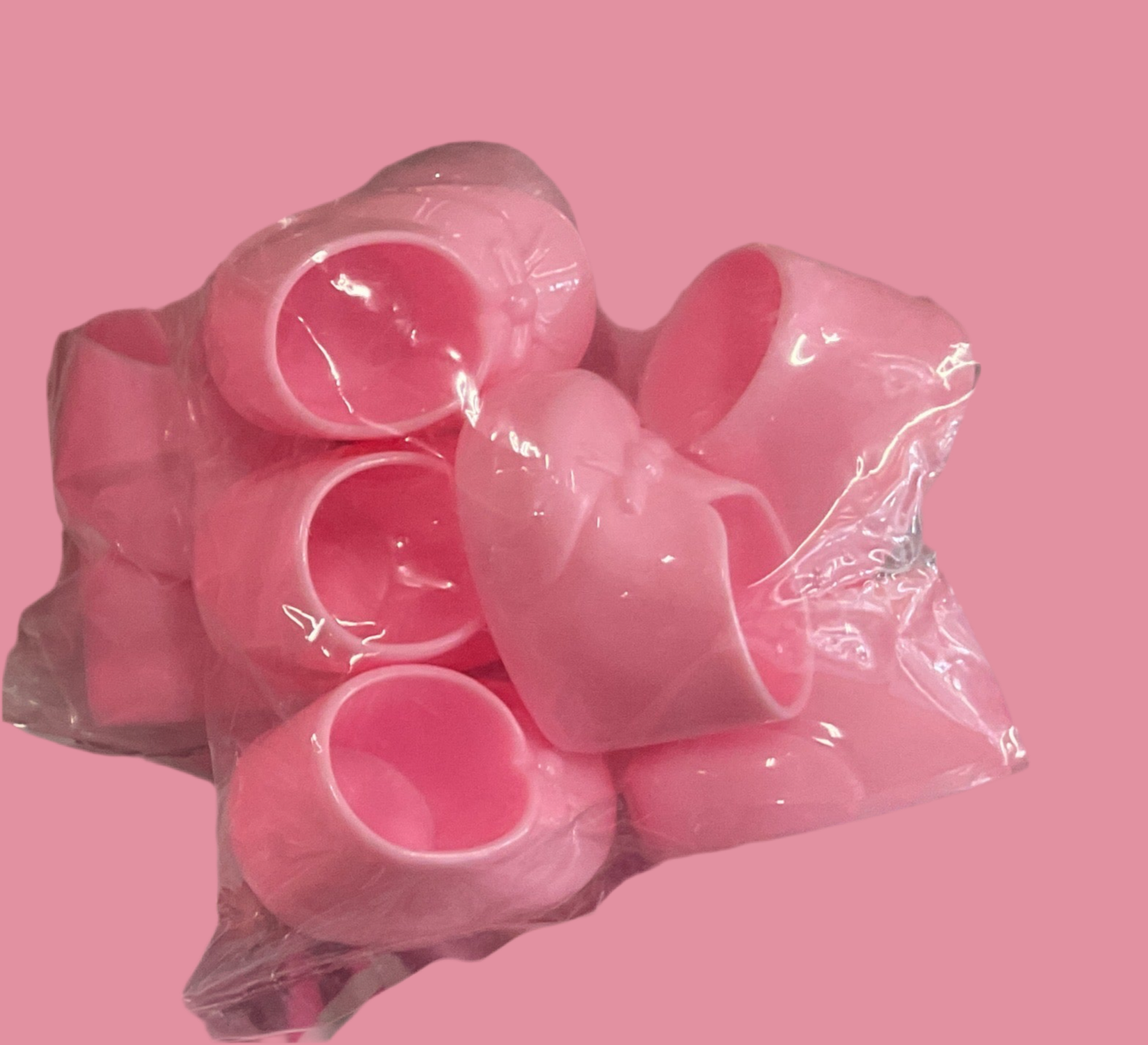 Baby shower favor 6pc baby booty set pink BS33