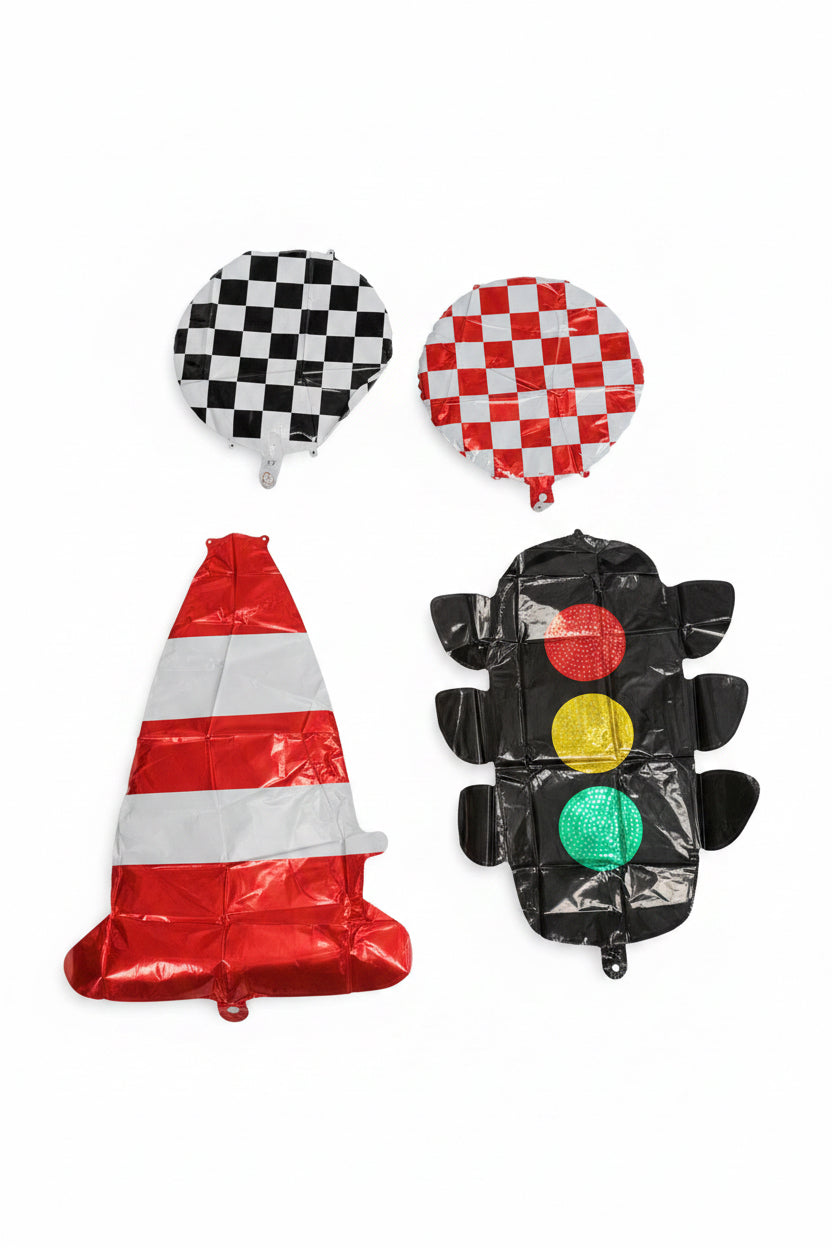 6 pcs Sports Racing Balloon Bouquet