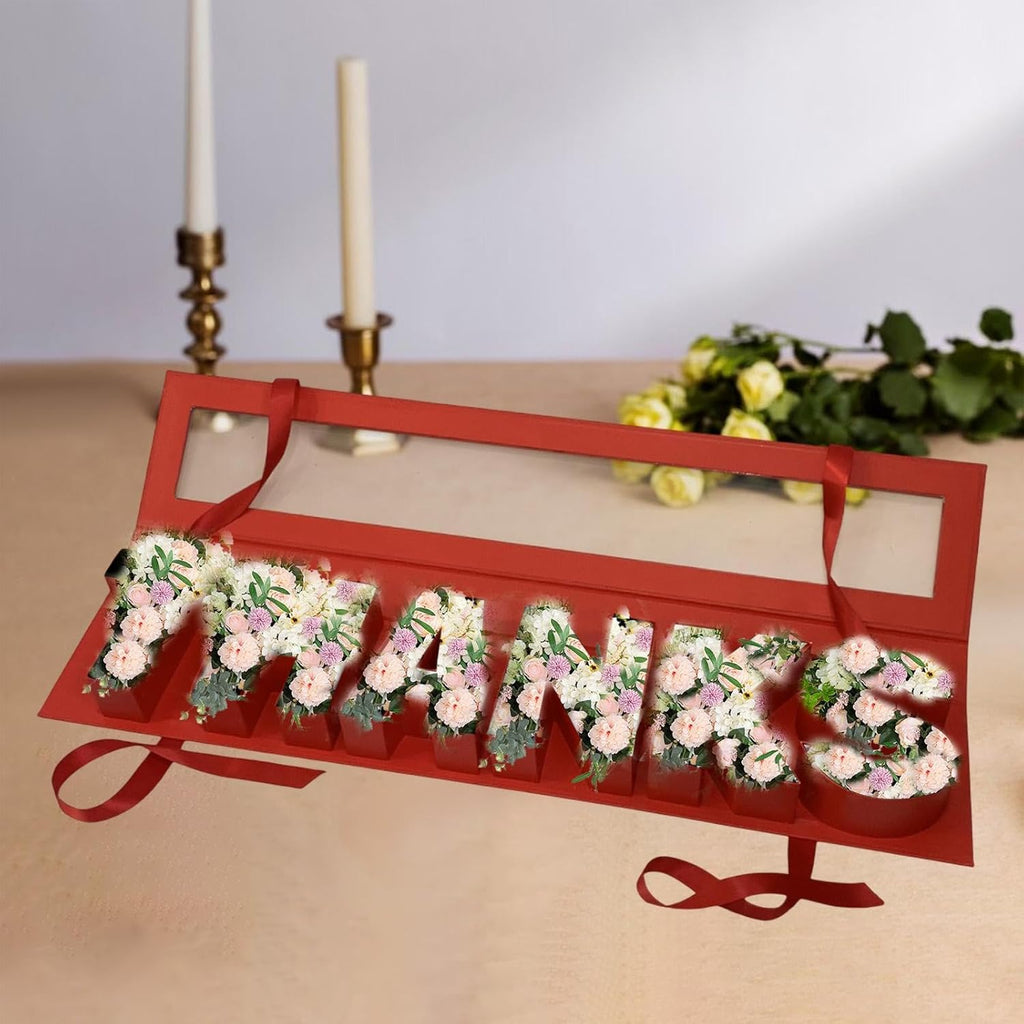 Thanks Letter Flower Box