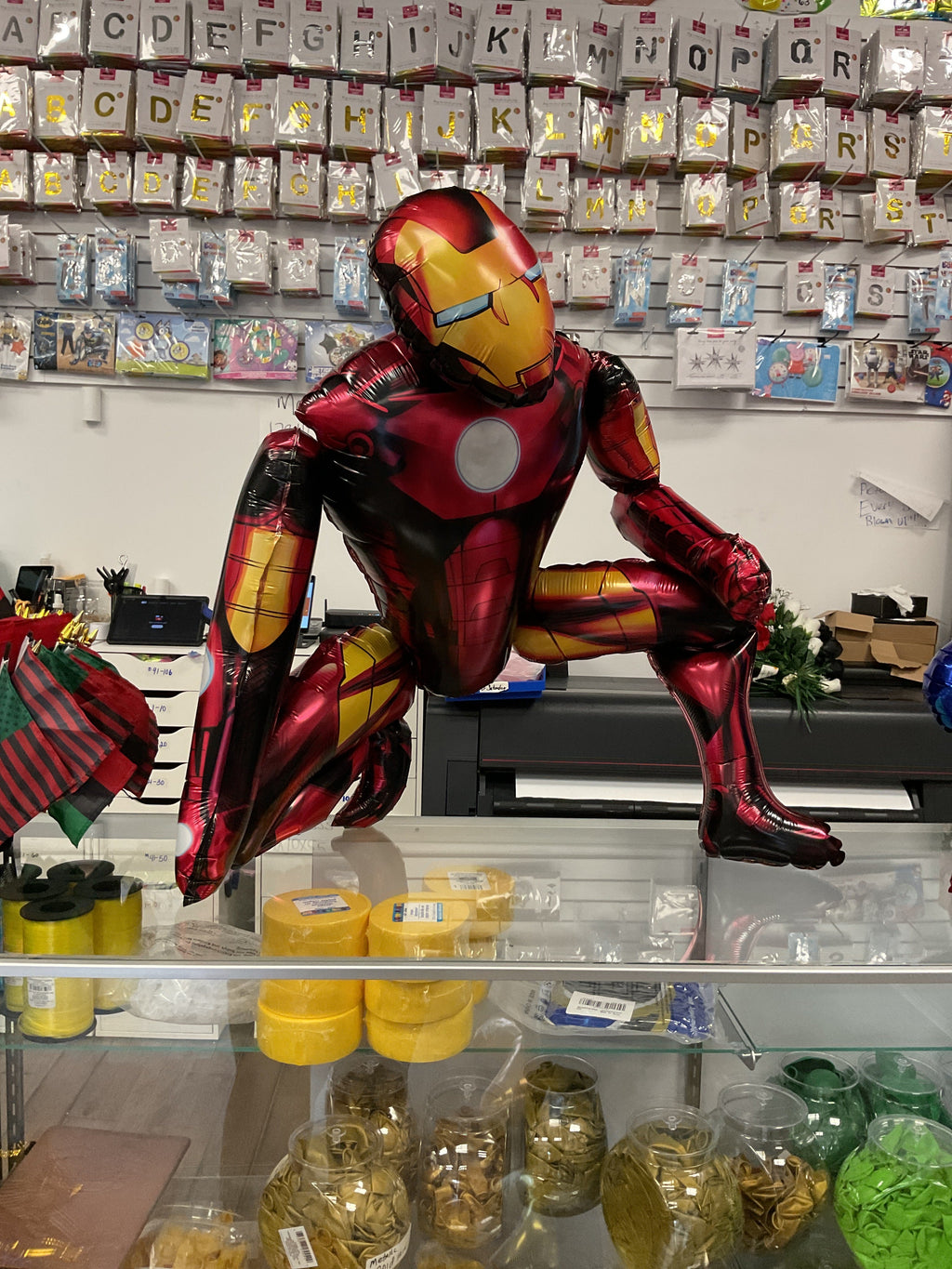 3D Iron Man Air Filled 25" Foil Balloon -KB#68