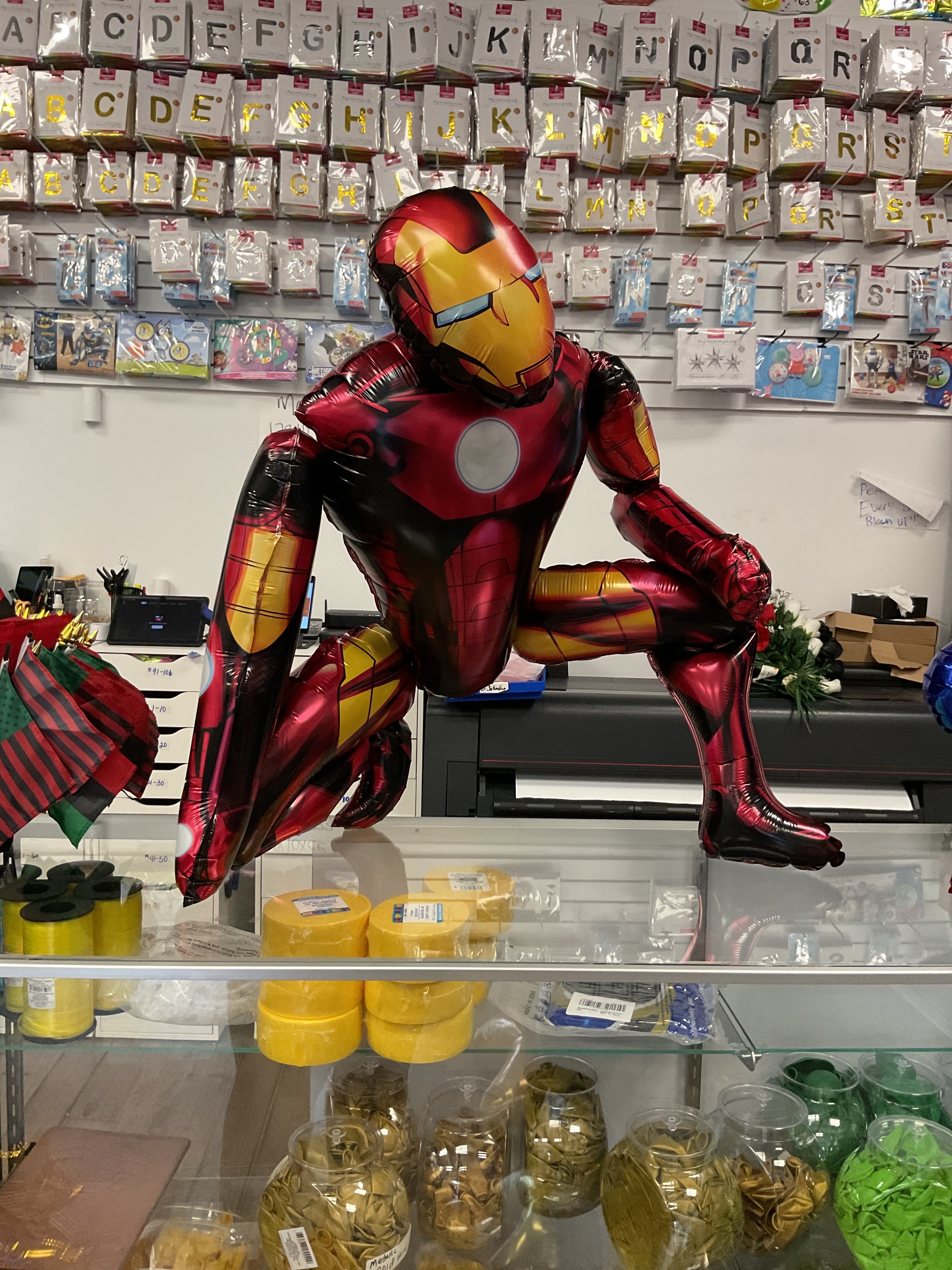 3D Iron Man Air Filled 25" Foil Balloon -KB#68