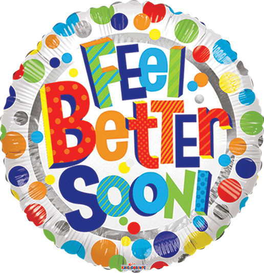 FEEL BETTER SOON! 18" BALLOON -GW3