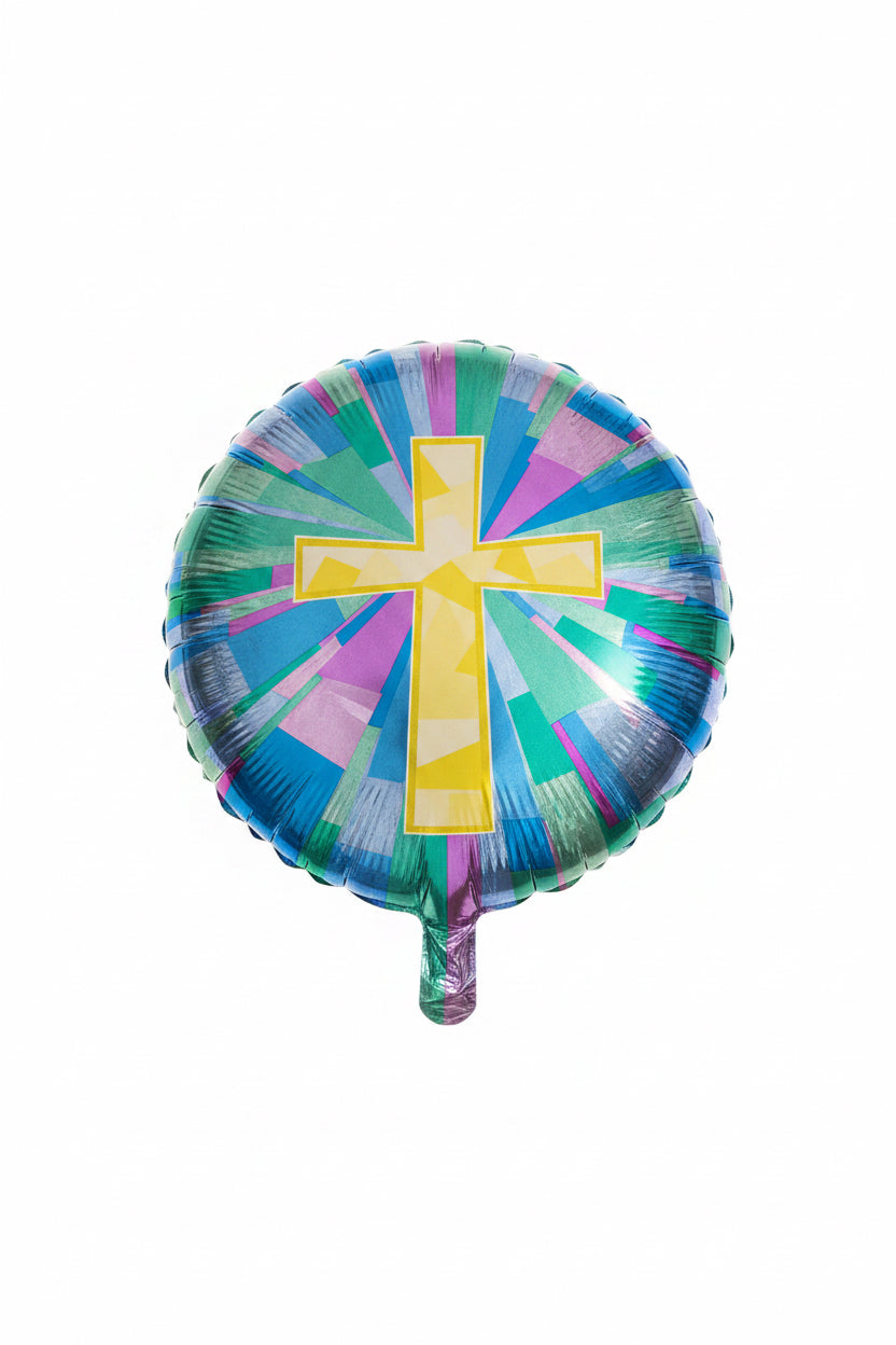 MULTI COLOR AND GOLD CROSS 18” CS6
