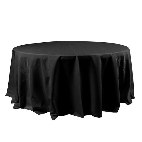 Black Round Table Cover