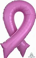 Balloon 44" Breast Cancer Awareness Ribbon Pink Mylar Foil Balloon C3