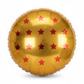 Orange balloon with red stars 18"039