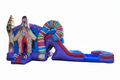 Candy Land Bounce House with Wet Double Water Slide