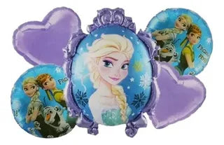 5pcs Frozen Theme Elsa and Anna Balloon Set -KB#37