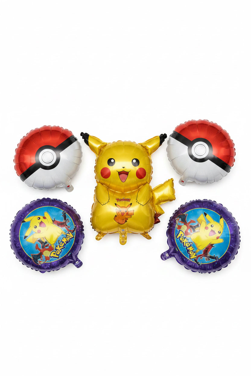 5 Pcs Pokémon Balloon Bouquet