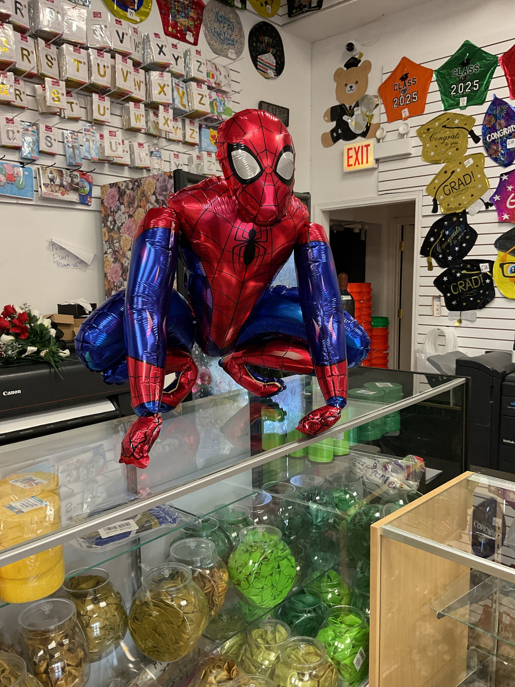 3D Spiderman Air filled 25" Foil Balloon -KB#69