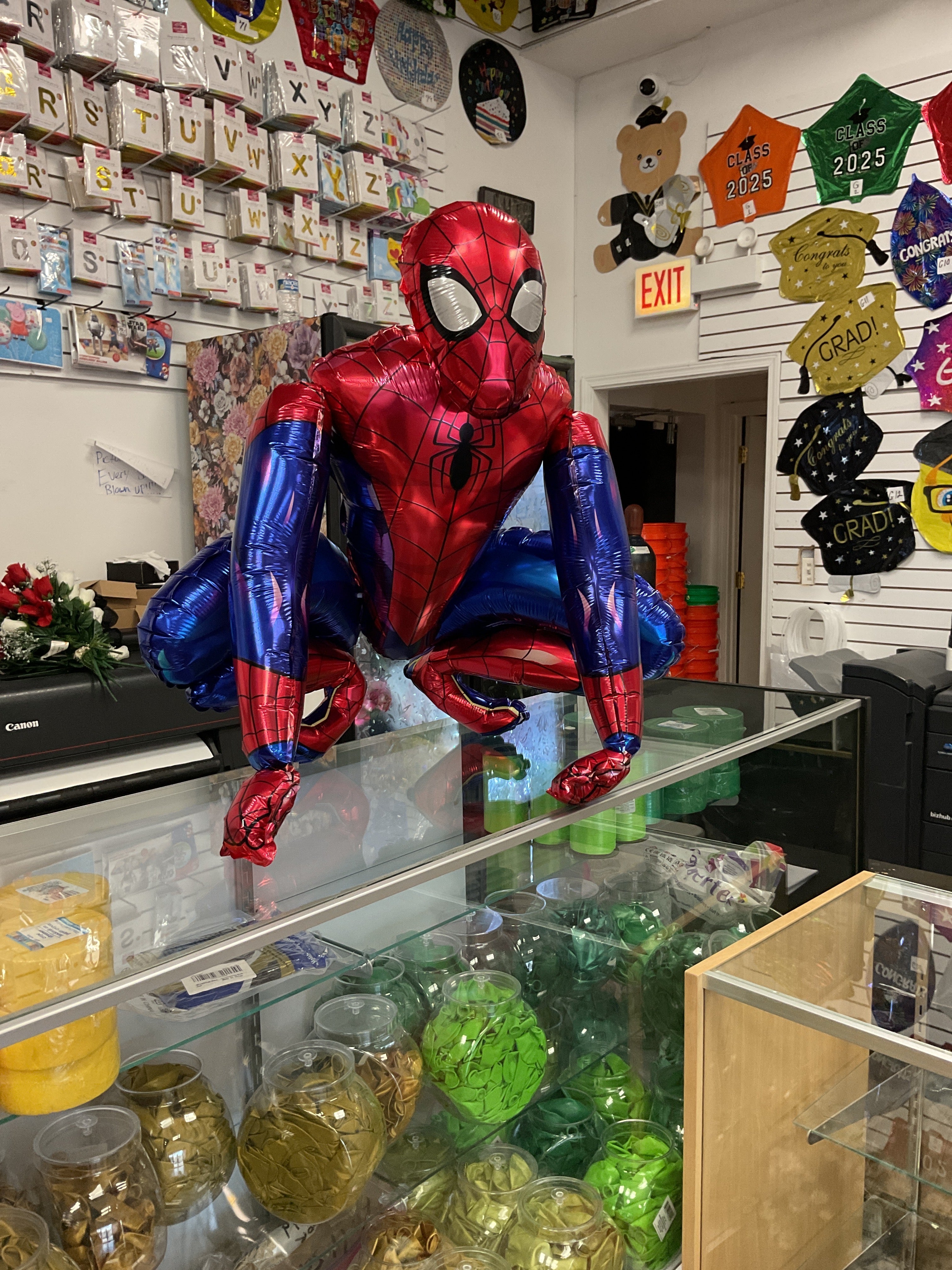 3D Spiderman Air filled 25" Foil Balloon -KB#69