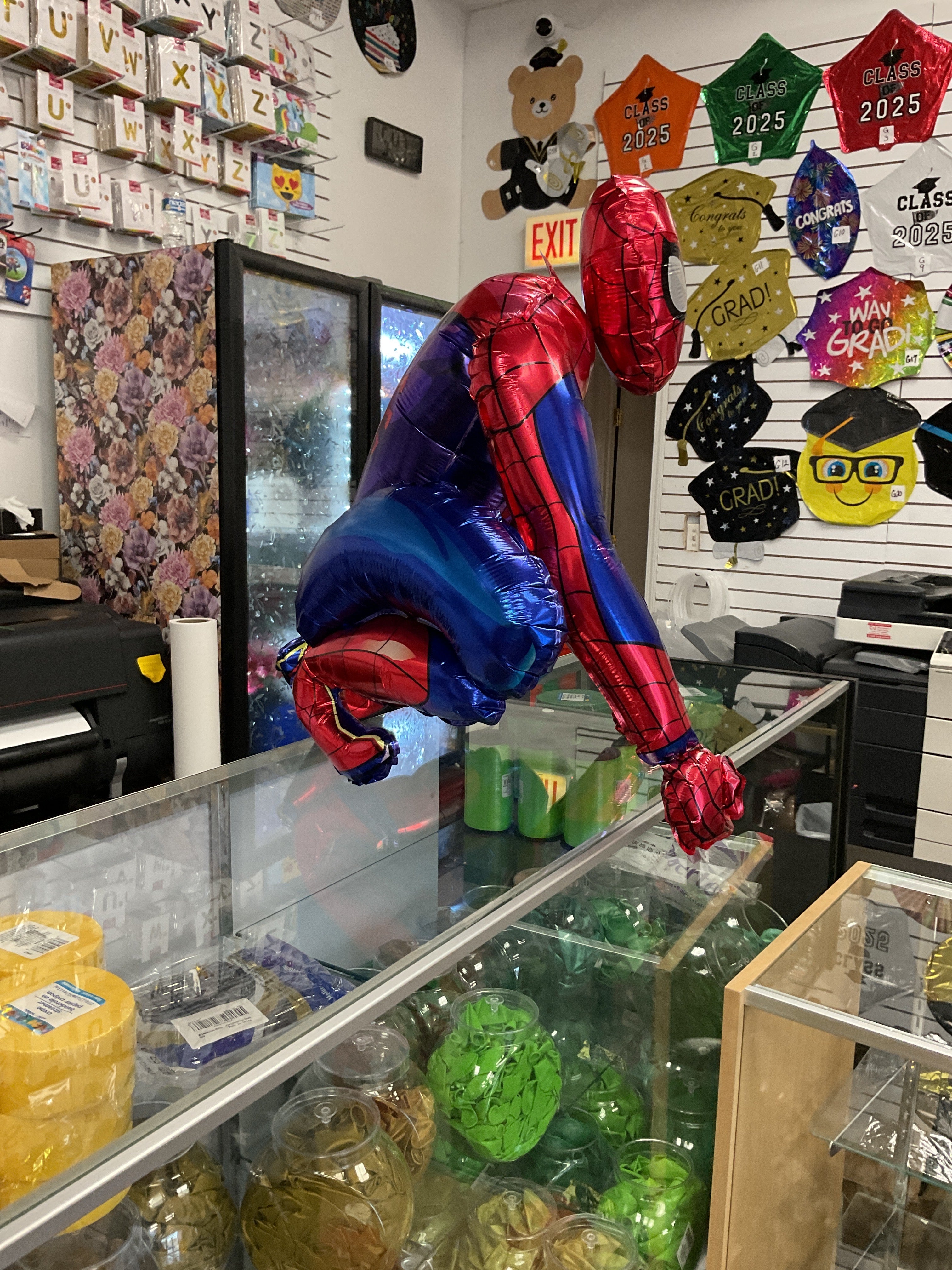 3D Spiderman Air filled 25" Foil Balloon -KB#69