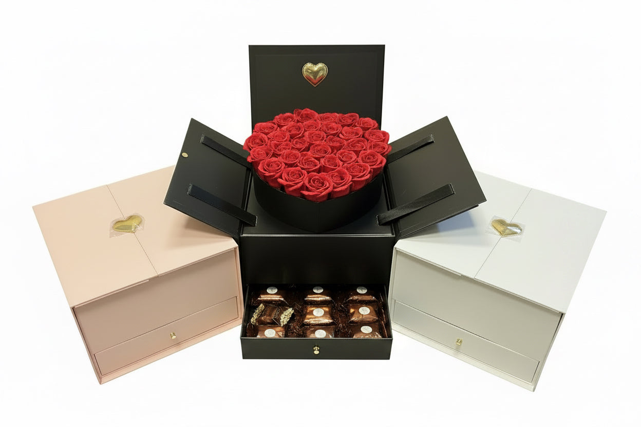 Heart Pop-Up Rose Box