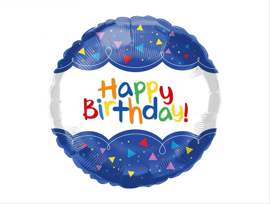 Happy Birthday 18" Balloon - B17