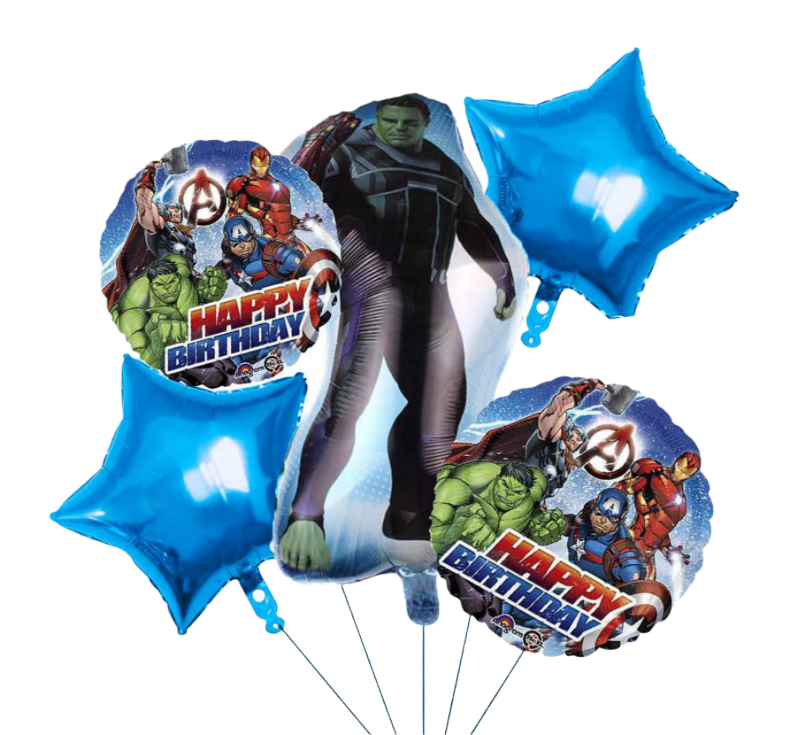 5pcs The Hulk Balloon 30” Balloon Set -KB#39
