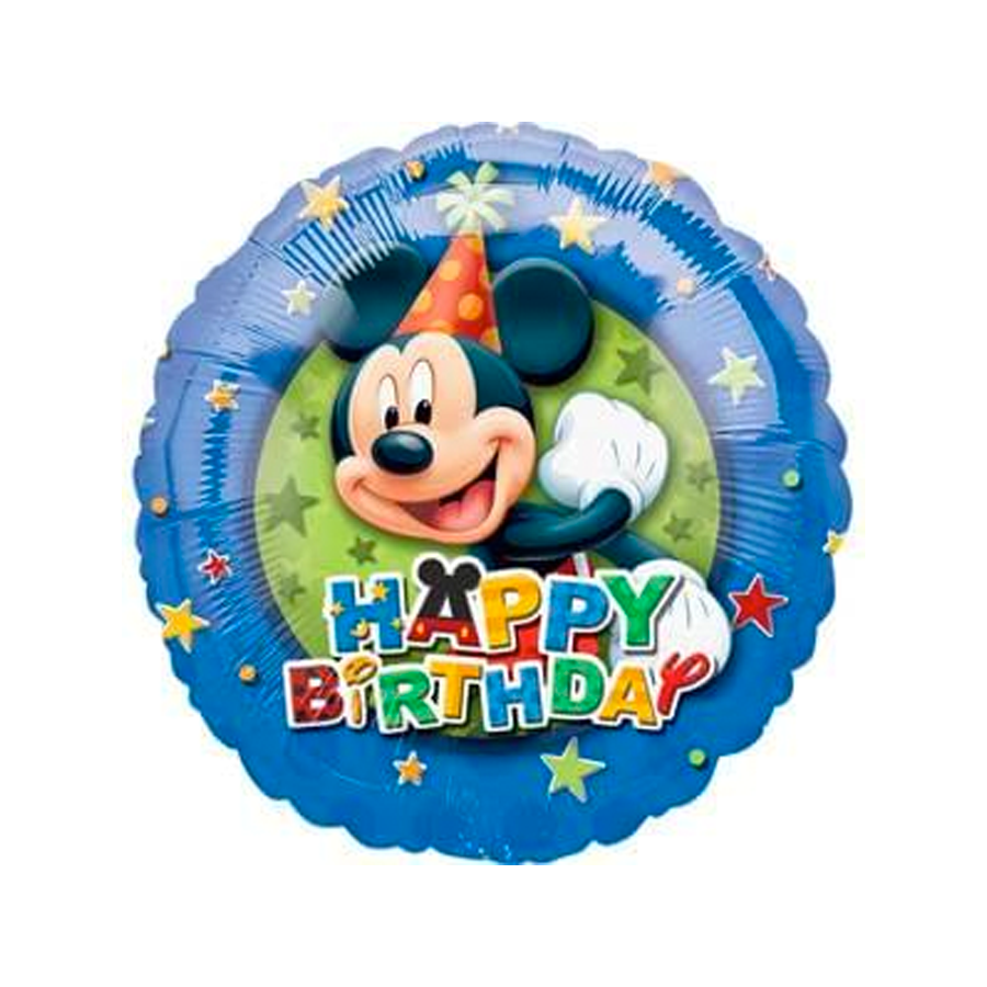 Happy birthday Mickey Mouse 18”balloon K148